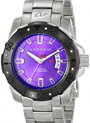 Android Men's AD683BKPU Pioneer Analog Display Automatic Self Wind Silver Watch