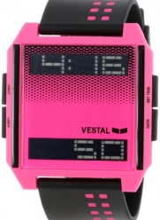 Vestal Unisex DIG025 Digichord Black and Hot Pink Watch