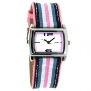 Lorus Multi-Stripe Ribbon Watch
