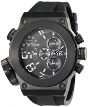 Adee Kaye Men's AK6666-MIPB Bulldozer G-2 Analog Display Swiss Quartz Black Watch