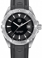 TAG Heuer Men's WAY1110.FT8021 300 Aquaracer Analog Display Swiss Quartz Black Watch