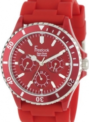 Freelook Unisex HA1434-2 Sea Diver Multi-Function Red Band with Red Dial Watch