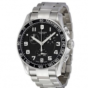 Victorinox Men's 241494 Chrono Classic Analog Display Swiss Quartz Silver Watch