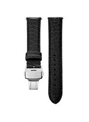 Android 18X Allig BK 18 -mm Genuine Alligator Matt Black 18mm Watch Strap