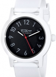 Vestal Men's ALP3P01 Alpha Bravo Plastic Analog Display Japanese Quartz White Watch