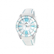 Festina Unisex Sahara F16492/2 White Rubber Quartz Watch with White Dial