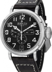 Zenith El Primero Pilot Automatic Chronograph Black Dial Mens Watch 03.2430.4054/21.C721