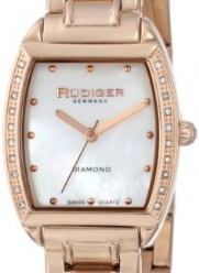 Rudiger Women's R2600-09-009 Bonn Gold Ion-Plated Watch with Diamonds