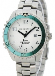 New St. Moritz Momentum M1 Mini Women's Dive Watch & Underwater Timer for Scuba Divers with Aqua Bezel & Stainless Steel Band