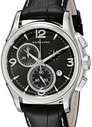Hamilton Men's H32612735 Jazzmaster Black Chronograph Dial Watch