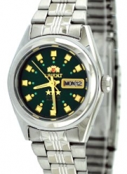 Orient #BNQ1X003F Women's Tri Star Dark Green Dial Automatic Watch