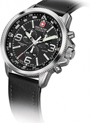 Swiss Military 6-4224-04-007 Mens Arrow Black Chronograph Watch
