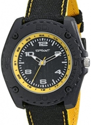 Sprout Men's ST/3007YLBK Yellow Accented Black Organic Cotton Strap Watch