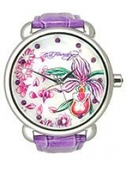 Ed Hardy Women's GN-PU Garden Purple Watch