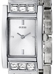 GUESS Women's U85108L1 G-Iconic Sophistication Crystal Silver-Tone Watch