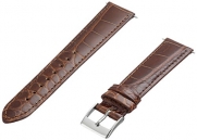 Artisan of Italy AITPD400-1418MR Men's Luxury Dress Padded Alligator 18mm Cognac Watch Strap