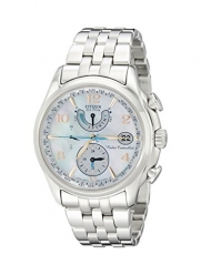 Citizen Women's FC0000-59D World Time A-T Stainless Steel Eco-Drive Watch