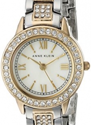 Anne Klein Women's AK/1493MPTT Swarovski Crystal Accented Two-Tone Bracelet Watch