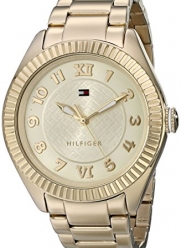 Tommy Hilfiger Women's 1781345 Casual Sport Gold-Plated Coin Edge Bezel Watch