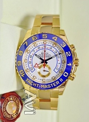 ROLEX YACHT-MASTER II 2 YELLOW GOLD WATCH 116688 BOX/PAPERS 2013 UNWORN
