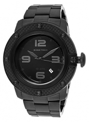 Glam Rock Men's GR33008 SoBe Black Dial Black Ion-Plated Stainless Steel Watch