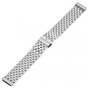 MICHELE MS18EL235009 18mm Stainless Steel Silver Watch Bracelet