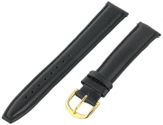 Voguestrap TX39316BK Allstrap 16mm Black Regular-Length Genuine Calf Watchband