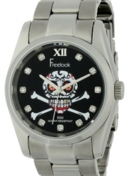 Freelook Men's HA5304-1C Viceroy Skull Black Dial Stainless-Steel Case and Bracelet Watch