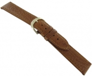 20mm Speidel Sport Calf Genuine Leather Padded Stitched Brown Watch Band Regular