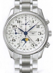 Longines Master Collection Silver Dial Chronograph Stainless Steel Mens Watch L26734786