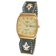 Champagne Dial Analog Day/Date Display Mens Masonic Watch 9-WB160