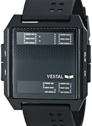 Vestal Unisex DIG008 Digichord All Black PU Digital Watch