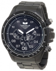 Vestal Men's ZR3021 ZR-3 Black Ion Plated with White Lume Chronograph Watch