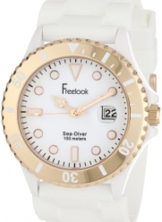 Freelook Men's HA1433RG-9 Sea Diver Jelly White with Rose Gold Bezel Watch