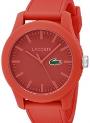 Lacoste Men's 2010764 Lacoste.12.12 Red Watch with Textured Band