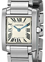 Cartier Women's W51008Q3 Tank Francaise Stainless Steel Bracelet Watch