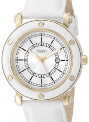 ESPRIT Women's ES104042005 Deco Gold White Classic Fashion Analog Wrist Watch
