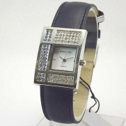 CROTON MANHATTAN Women's Austrian Crystal Embellished Blue Strap Watch. Model: CMH5076BL