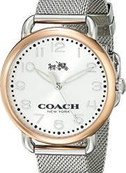 COACH Women's Delancey 36mm Mesh Bracelet Watch Silver/Stainless Steel Watch