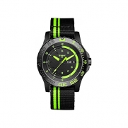 Traser 105542 Swiss H3 Green Spirit Tritium Tactical NATO Strap Band Black Green Watch
