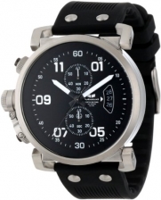 Vestal Men's OBCS002 USS Observer Chrono Black/Silver Lume Watch