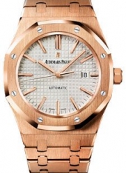 Audemars Piguet Royal Oak Automatic Silver Dial 18kt Rose Gold Mens Watch 15400OROO1220OR02