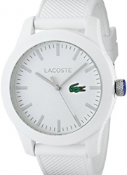 Lacoste Men's 2010762 Lacoste.12.12 White Watch with Textured Band
