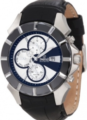 Swistar Men's 5651-1M Swiss Quartz Stainless Steel Dual Time Dress Watch