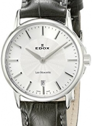 Edox Women's 57001 3 AIN Les Bemonts Analog Display Swiss Quartz Black Watch