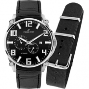 Pierre Petit Le Mans P-802A 44mm Automatic Stainless Steel Case Black Nylon Anti-Reflective Sapphire Men's Watch