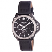 Hector Men's Black Dial Day And Date Watch