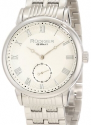 Rudiger Men's R3000-04-001 Leipzig Stainless Steel Silver Dial Roman Numeral Watch