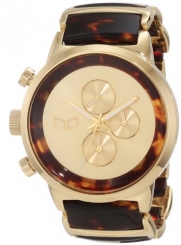 Vestal Unisex METCA04 Metronome Gold with Tortoise Acetate Chronograph Watch