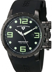 Swiss Legend Men's 30021-PHT-SH Ambassador Analog Display Swiss Quartz Black Watch